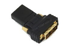 PRZEJŚCIÓWKA WTYK DVI GNIAZDO HDMI KĄTOWA