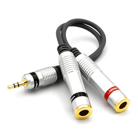 ADAPTER WTYK MINI JACK 3,5 2X 6,3 MONO VITALCO JR302
