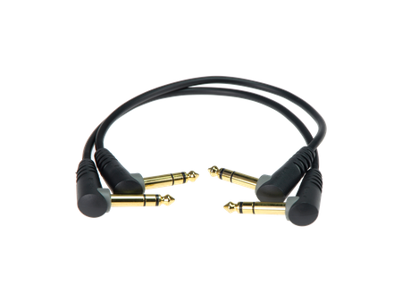 KABEL DO EFEKTÓW  JACK 6.3 TRS KĄTOWY 30CM  AUDIO KLOTZ 2X