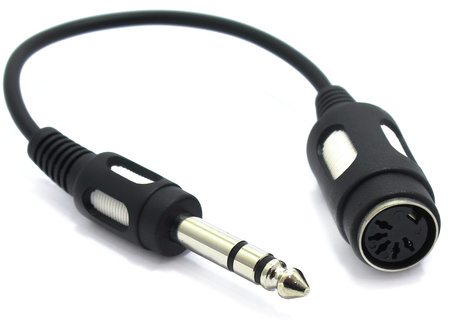 ADAPTER GNIAZDO DIN 5 PIN NA WTYK DUŻY JACK 6.3 STEREO TRS 6,3 VITALCO