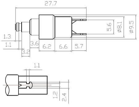PRZEŁĄCZNIK PRZYCISK VS5410 OFF-(ON) CHWILOWY