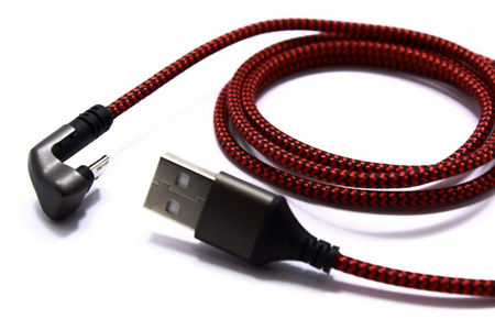 KABEL MICRO USB KĄT 180 STOPNI 0.8m QUICK CHARGE