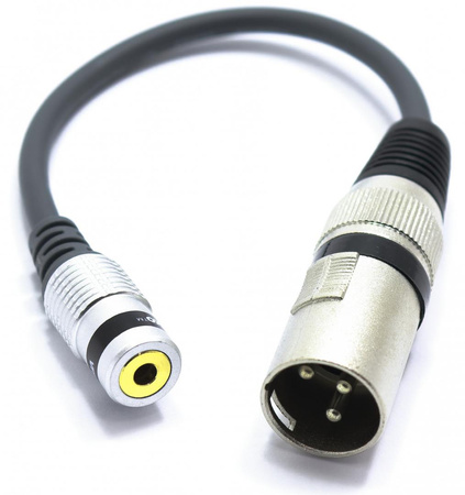 ADAPTER XLR MĘSKI GNIAZDO MINI JACK 3.5 VITALCO PRZEJŚCIÓWKA XLR AUX 3,5