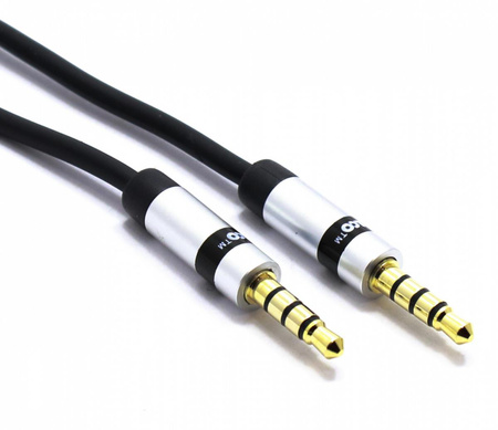 KABEL AUX MINI JACK 3,5 4 POLOWY 3m VITALCO SLIM JKJ81