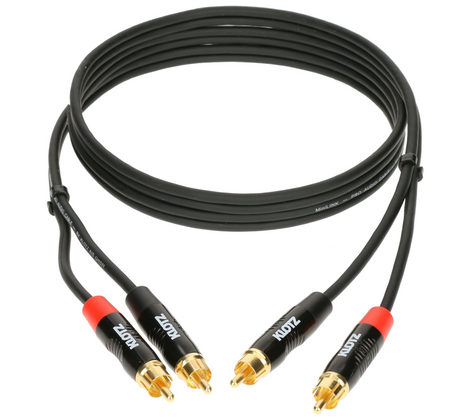 KABEL 2X RCA - 2X RCA 3m STEREO AUDIO KLOTZ