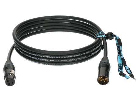 KABEL MIKROFONOWY M5 XLR 3 PIN KLOTZ NEUTRIK 3M CANON MĘSKI ŻEŃSKI