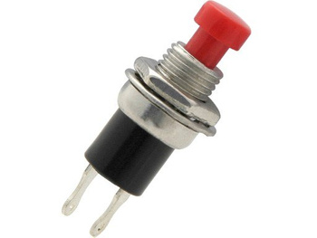 PRZEŁĄCZNIK PRZYCISKOWY CHWILOWY ZWIERNY OFF-(ON) CZERWONY