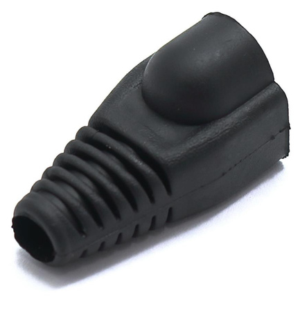 OSŁONA WTYKU RJ45 8P8C CZARNY 100 SZTUK