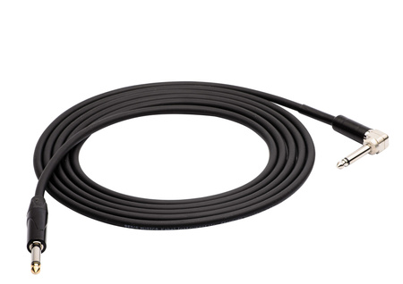 KABEL JACK 6,3/JACK 6,3 KĄTOWY 3M PRZEWÓD GITAROWY GC1230BX INSTRUMENTALNY