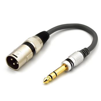 ADAPTER XLR MĘSKI WTYK JACK 6.3 STEREO VITALCO PRZEJŚCIÓWKA XLR JACK 6,3