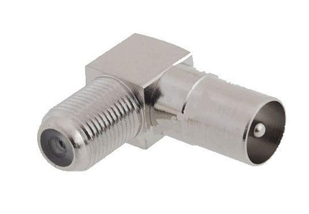 VITALCO KĄTOWY ADAPTER GNIAZDO F WTYK TV