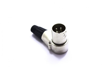 Wtyk mikrofonowy XLR canon kątowy 3 pin mw322