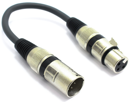 ADAPTER PRZEJŚCIÓWKA WTYK XLR 3 PIN ŻEŃSKI NA XLR MĘSKI 5PIN DMX VITALCO