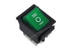 PRZEŁĄCZNIK PODŚWIETLANY 3 POZYCYJNY ZIELONY AC