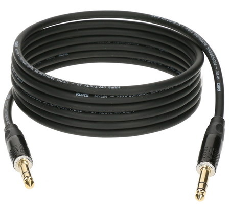 KABEL JACK - JACK 6.3 TRS KLOTZ B-3 2m STEREO B3PP1K0200 DUŻY JACK 6,3MM