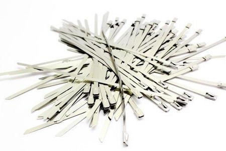 OPASKA ZACISKOWA STALOWA 300x4,6 OPASKI STALOWE 100 SZTUK METAL