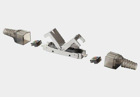 Moduł do łączenia kabli kat.6 FTP beznarzędziowy z odgiętkami