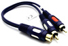 ADAPTER PRZEJŚCIE GNIAZDO RCA NA 2* WTYK RCA KABEL
