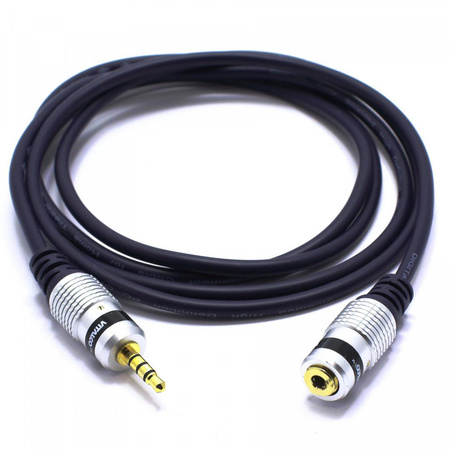 PRZEDŁUŻACZ JACK 3,5 4-POLOWY 1,5m KABEL WTYK GNIAZDO JKD85 VITALCO
