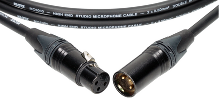 KABEL MIKROFONOWY M5 XLR 3 PIN KLOTZ NEUTRIK 20M CANON MĘSKI ŻEŃSKI