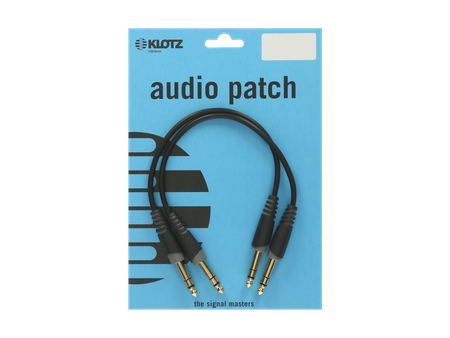 KABEL DO EFEKTÓW JACK 6.3 TRS 30CM AUDIO KLOTZ 2X