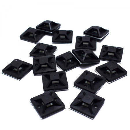 MOCOWANIE UCHWYT OPASKI ZACISKOWEJ CZARNE 30MM 100 SZTUK