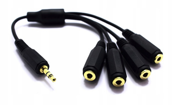 ADAPTER AUX WTYK JACK 4X GNIAZDO JACK VITALCO JR19