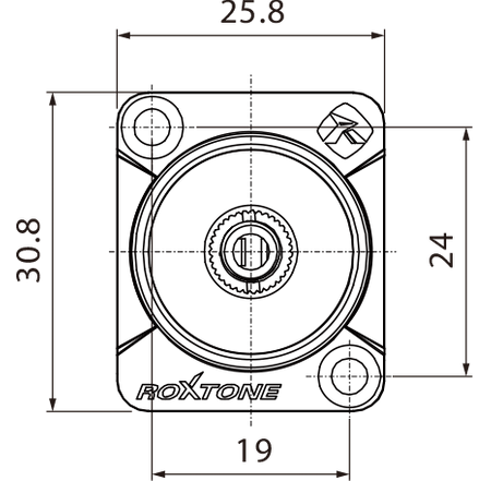 GNIAZDO PANELOWE JACK 3.5 STEREO ROXTONE RMJ3FD