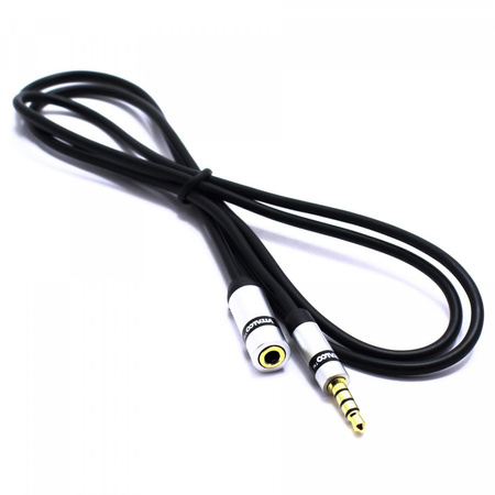 PRZEDŁUŻACZ AUX MINI JACK 3,5 4 POLOWY 3M SLIM JKP50 VITALCO
