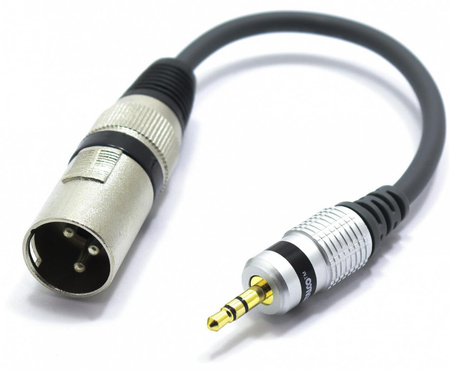 ADAPTER XLR MĘSKI MINI JACK 3.5 STEREO VITALCO PRZEJŚCIÓWKA XLR AUX 3,5