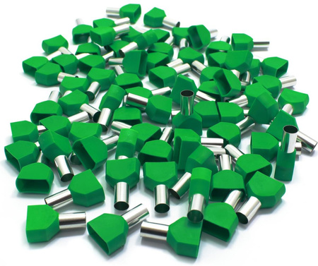 TULEJKA KABLOWA IZOLOWANA PODWÓJNA 2x16 mm TULEJKI IZOLOWANE 16mm 25szt
