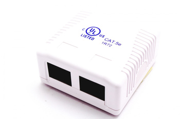 GNIAZDO SIECIOWE RJ45 KAT.5E PODWÓJNE PROSKIT