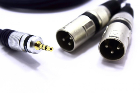 KABEL 2X XLR WTYK JACK 3.5 AUX 5m MK32 MONO VITALCO