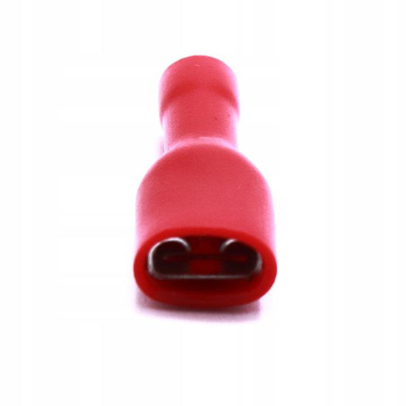 KONEKTOR IZOLOWANY PEŁNY ŻEŃSKI RED 2,8mm 100 SZT
