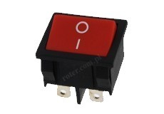 PRZEŁĄCZNIK KOŁYSKOWY ON-ON CZERWONY