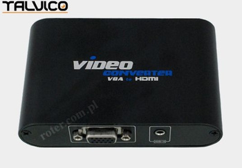 Konwerter VGA+audio wej/HDMI wyj LKV350 Talvico