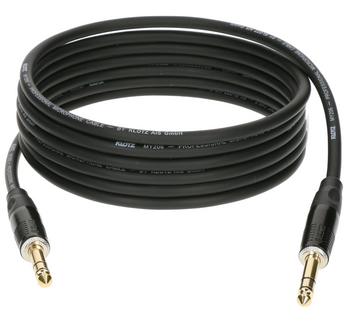 KABEL JACK - JACK 6.3 TRS KLOTZ B-3 2m STEREO B3PP1K0200 DUŻY JACK 6,3MM