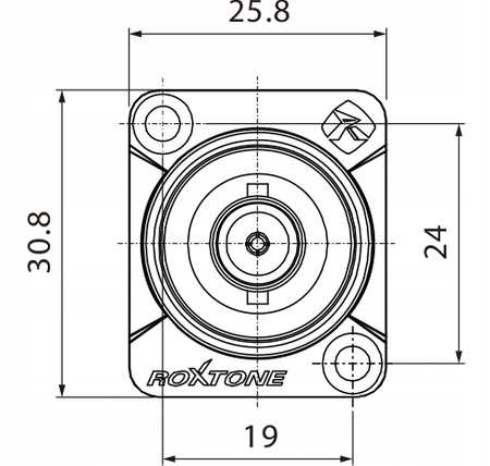 GNIAZDO PANELOWE BNC ROXTONE RAB75D-B TABLICOWE