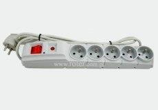 Listwa zasilająca ACAR F5 1,5m szara