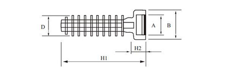 UCHWYT OPASKI ZACISKOWEJ WBIJANY 10/40 100 SZTUK
