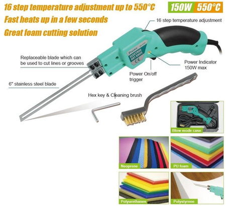 NÓŻ TERMICZNY DO CIĘCIA PP PCV STYROPIANU 550°