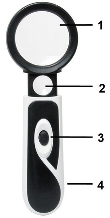 LUPA Z PODŚWIETLENIEM 3.5X LUB 20X MA-023 PROSKIT