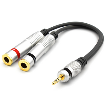 ADAPTER WTYK MINI JACK 3,5 2X 6,3 MONO VITALCO JR302