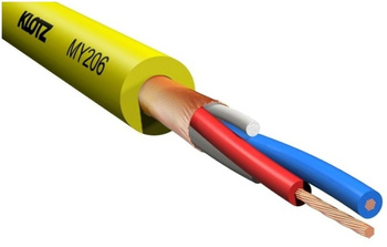 Kabel Klotz MY206 ekranowany symetryczny żółty 100m