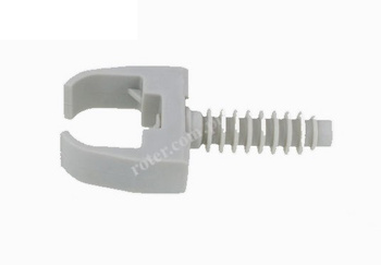 UCHWYT NA KABEL WBIJANY 16mm BIAŁY 100 SZTUK