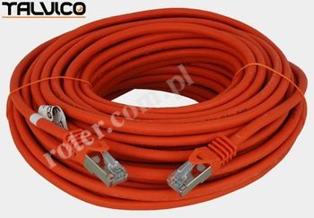 Patch cord SSTP kat.6a Cu LSZH 27AWG 20m 6P50 Talvico