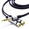KABEL JACK 6.3 STEREO - 2 GNIAZDA 6,3 STEREO ROZDZIELACZ 5 m MK77 VITALCO