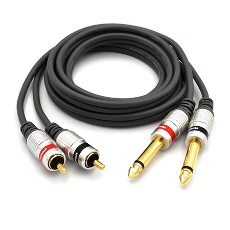 KABEL 2x JACK 6,3 MONO 2X RCA VITALCO MK50 3m