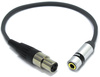 ADAPTER XLR 3 PIN MINI ŻEŃSKI - GNIAZDO MINI JACK 3,5 VITALCO MIKROFON