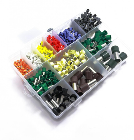 TTULEJKI ZAKOŃCZENIA KABLOWE ZESTAW TULEJEK 755 SZTUK